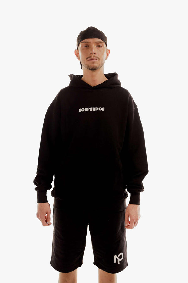 Basic NP Logo Hoodie – Black