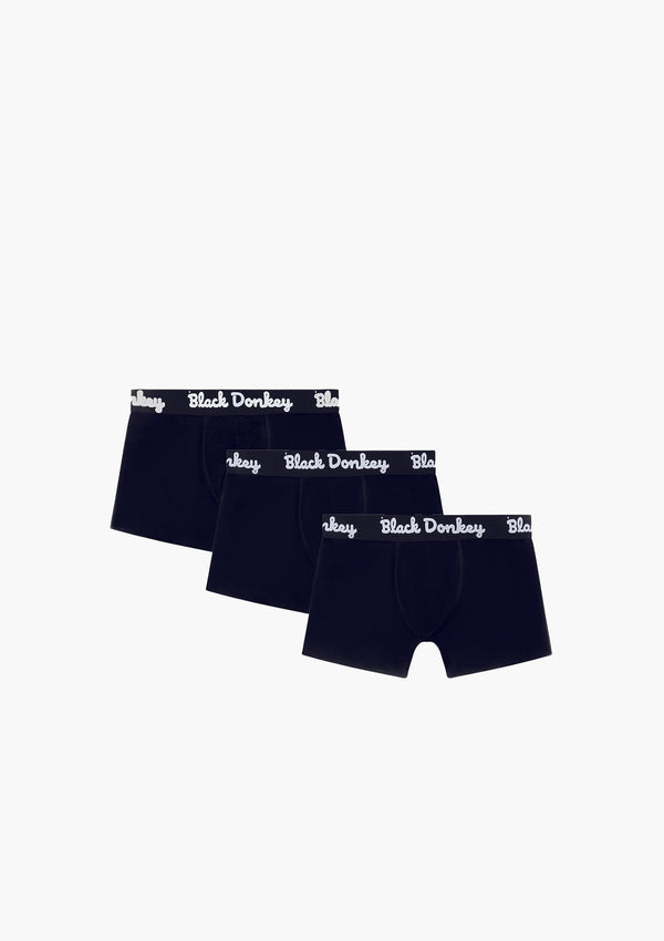 Black Donkey Men Boxer 3-Pack I Black