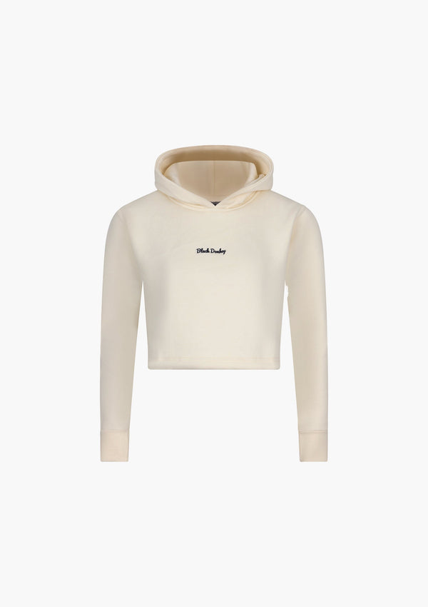 Daily Crop Hoodie I Cream