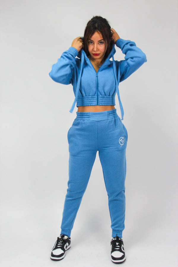 Cropped Hoodie & Joggers loungewear- Sharelle