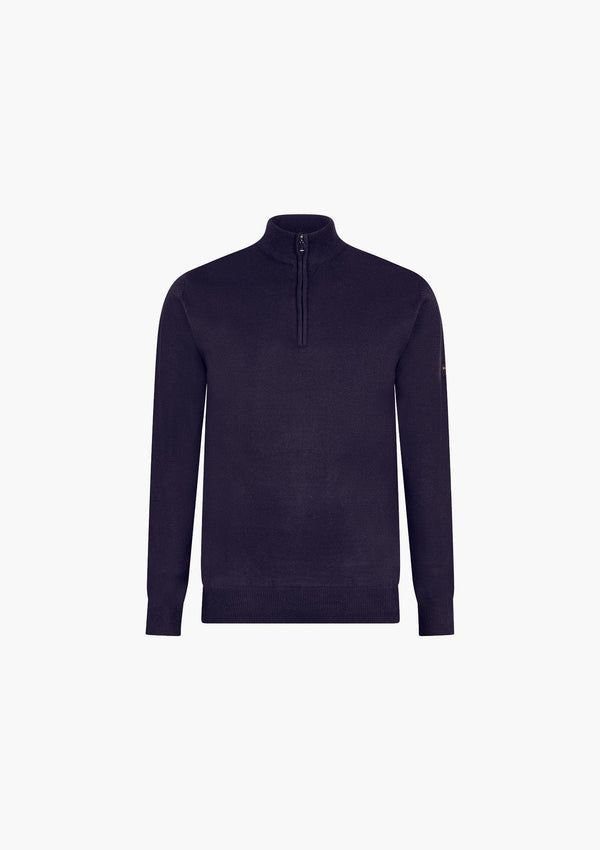 Luxury Zip Sweater I Black