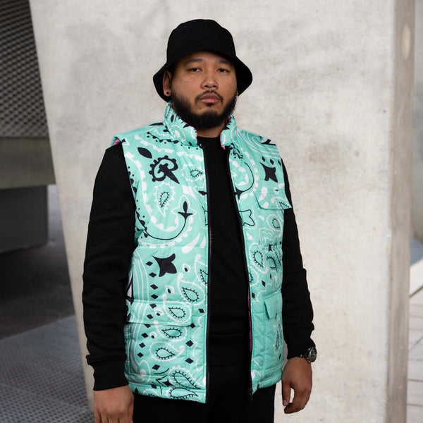 Paisley Omkeerbare Bodywarmer