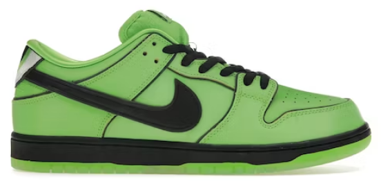 NIKE SB DUNK LOW THE POWERPUFF GIRLS BUTTERCUP