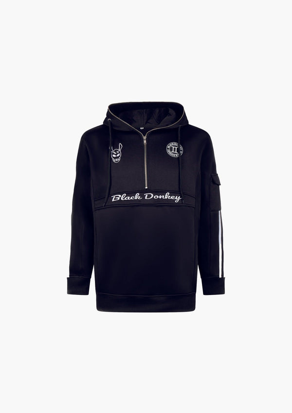 Zip Trackhoodie I Black