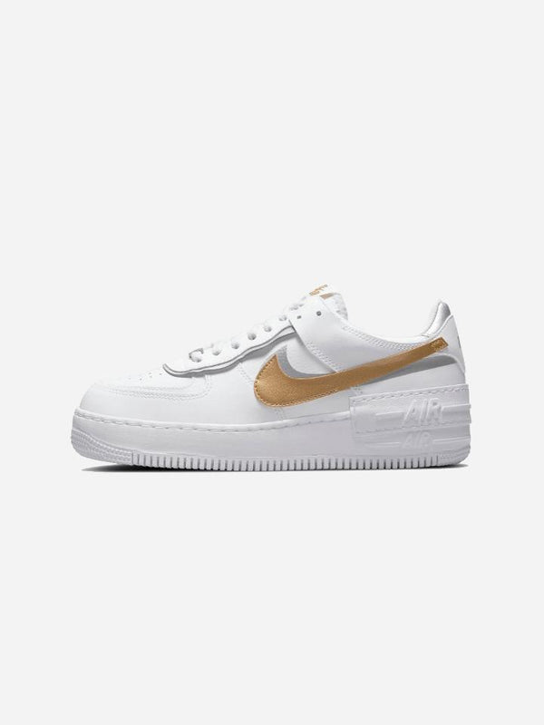 Air Force 1 Shadow White Metallic Gold