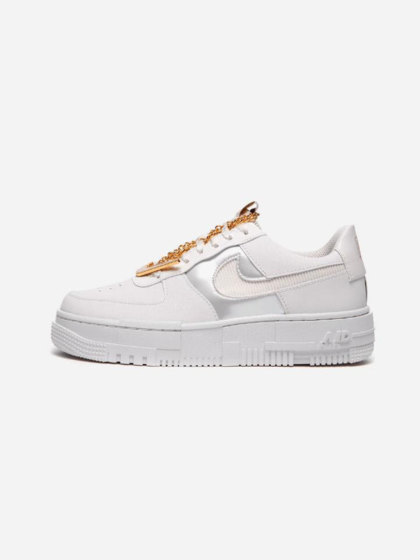Air Force 1 Low Pixel Grey Gold Chain